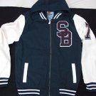 Blue White Varsity Jacket Holstark Vasity Collegiate Varsity Hoodie Hoody Coat