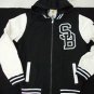 Black White Varsity Jacket Holstark Vasity Collegiate Varsity Hoodie Hoody Coat