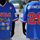 SWAC Conference blue short sleeve Football jersey SWAC CONFERENCE Jersey M-4X