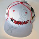 SWAC Southwest Athletic Conference white red baseball cap hat ADJUSTABLE FIT NWT