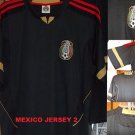 Mexico short sleeve soccer jersey Black Mexico Soccer Jersey  Soccer Jersey S-2