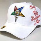 Order of the Eastern Star Baseball Cap OES White Baseball Hat NWT Eastern Star