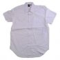 Mens white short sleeve button up shirt by Castlebury Military style XL