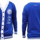 ZETA PHI BETA Sorority  Blue Light weight Long Sleeve Cardigan sweater S-3X #1