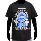 PHI BETA SIGMA 100 Year Centennial short sleeve T shirt Phi Beta Sigma M-4X BLK
