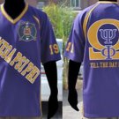 Purple Omega Psi Phi Football Jersey Q Dog Purple Football Jersey Q Dogs L-5X