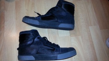 ROYAL REPUBLIC BLACK HIGH TOP SNEAKERS MENS HIGH TOP CASUAL FASHION SHOE 10US