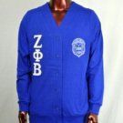 ZETA PHI BETA Blue Long Sleeve Cardigan sweater Zeta Phi Beta Blue Sweater 3X