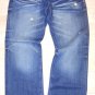 ECKO UNLTD Distressed Blue Denim jean pants Mens BLUE DENIM JEAN PANTS 34WX32L