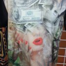 Money Women sex short sleeve T-SHIRT Sublimation print T shirt M-2X
