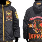Buffalo Soldiers Black Windbreaker Jacket Coat Black Buffalo soldier Jacket L-5X
