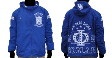 PHI BETA SIGMA WINDBREAKER JACKET PHI BETA SIGMA HOODIE JACKET WINDBREAKER  M-5X