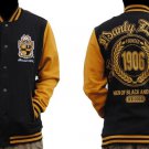 ALPHA PHI ALPHA Black Gold fleece Jacket Alpha Phi Alpha Baseball Jacket S-4X #1
