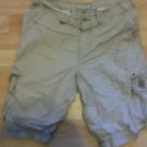 Boys tan white pin stripe cargo shorts Arizona Kids white tan cargo shorts SZ 18