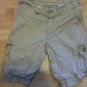 Boys tan white pin stripe cargo shorts Arizona Kids white tan cargo shorts SZ 18