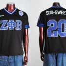 Zeta Phi Beta Short Sleeve Football Jersey Womens black Zeta Phi Beta top S-3XL