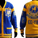 Sigma Gamma Rho Blue Gold Cardigan sweater Sigma Gamma Rho Sorority sweater S-4X