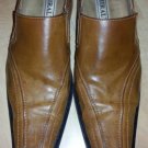 Rust Brown slip on dress shoe Miralto cognac brown slip on dress casual shoe 10