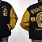 ALPHA PHI ALPHA WOOL BLACK GOLD Varsity Jacket Alpha Phi Alpha Letterman M-5X