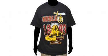 Masonic Freemason Nobel Shriner's short sleeve T-shirt Black Shriner Tee shirt