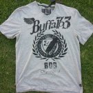 BUFFALO  short sleeve V neck T shirt Gray David Bitton Gray V neck T-shirt L