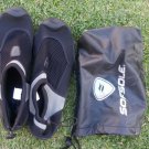 SOFSOLE WATER SHOES POOL BEACH SWIM SURF SHOE Black Mesh surfboard shoe  9/10 US