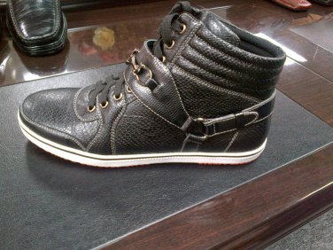 Black High Top Boots Black high top casual sneaker shoe boot by D.ALDO 8.5-13