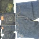 Mens Raw blue denim jean pants Mens Loose Fit Raw denim jean Pants 40WX34L NWT