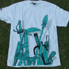 SCIFEN white green short sleeve skater T shirt Scifen Men's Skater T-shirt's M