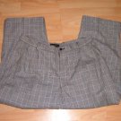 Mens black pin stripe slacks pants Black White Plaid Dress Casual Pants 36WX30L