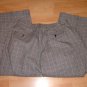 Mens black pin stripe slacks pants Black White Plaid Dress Casual Pants 36WX30L