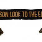Freemason Masonic black gold scarf Mason fraternity neck scarf  Mens scarf