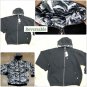 Black Gray Camouflage Hooded Sweatshirts PRO CLUB Reversable zip up Hoody M-5X