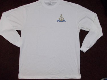 Masonic Long Sleeve T shirt Masonic Mason Freemason long sleeve T-shirt MED