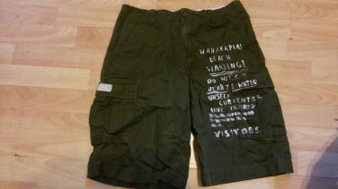 Boys olive green cargo shorts American Living Kids Army Green cargo shorts 18