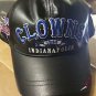Negro League Black leather Baseball cap hat Indianapolis Clown baseball Cap Hat