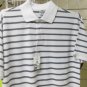 White Black stripe polo shirt by Pro Club stripe short sleeve polo shirt S-7X