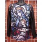 Virgin Mary long sleeve Sublimation T-SHIRT Baby Jesus sublimation T shirt M-2