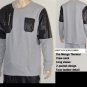 ENYCE GRAY LONG SLEEVE THERMAL CREW NECK T-SHIRT MENS FASHION THERMAL TEE L-3XL