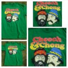 Vintage 80's short sleeve Tee CHEECH AND CHONG Green short sleeve T shirt