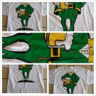 White short sleeve Irish Tuxedo T shirt  ST PATRICKS DAY Beer Clover Tee S