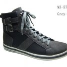 Gray High Top Boots Mens high top casual sneaker shoe boot by D.ALDO 8.5-13