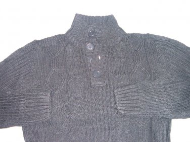 Mens gray long sleeve sweater by Johnny J Dark gray long sleeve sweater M XL