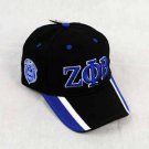 Zeta Phi Beta Black Blue Baseball Hat Cap Z PHI B baseball cap Zeta Phi Beta NWT