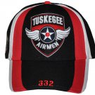 TUSKEGEE AIRMAN BASEBALL CAP TUSKEGEE AIRMEN BLACK RED TAIL HAT USA AIR FORCE #B