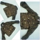Womens long sleeve dress jacket Dark Brown long sleeve evening jacket top M NEW