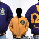 OMEGA PSI PHI Purple Gold Jacket Coat 3-5XL REVERSABLE OMEGA PSI PHI PURPLE COAT