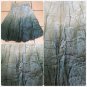 Womens Light Green tie dye pin stripe Skirt Women's dress casual skirt size M