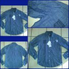 Parish Nation Long sleeve blue denim jean shirt Button up shirt Denim shirt M
