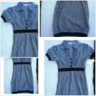 Derek Heart Short sleeve Dark Blue Dress Lady's Cotton blend casual dress S